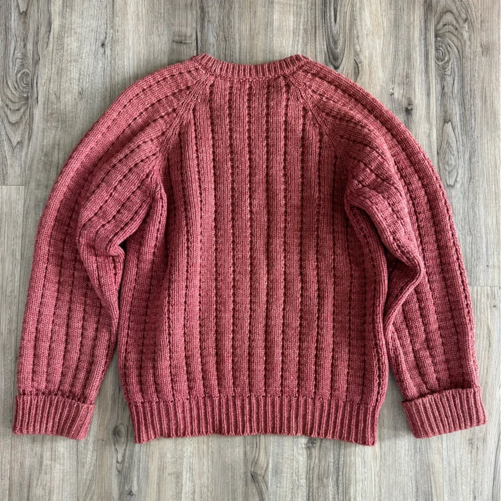 Vintage Rose Cable Knit Sweater - Picture 8 of 15